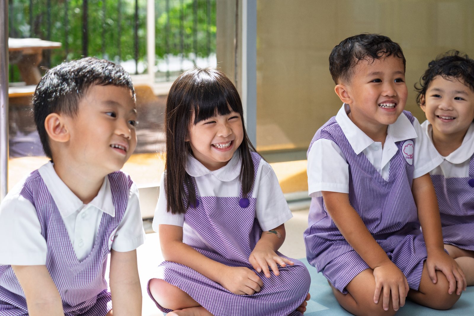 Children smiling together
